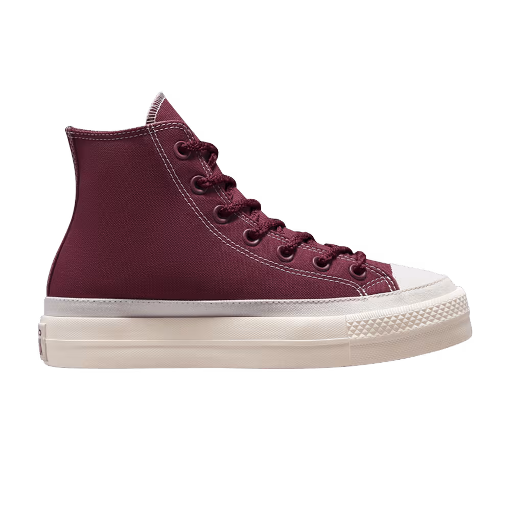 Converse Women's Chuck Taylor All Star Lift Platform High Cherry Vision