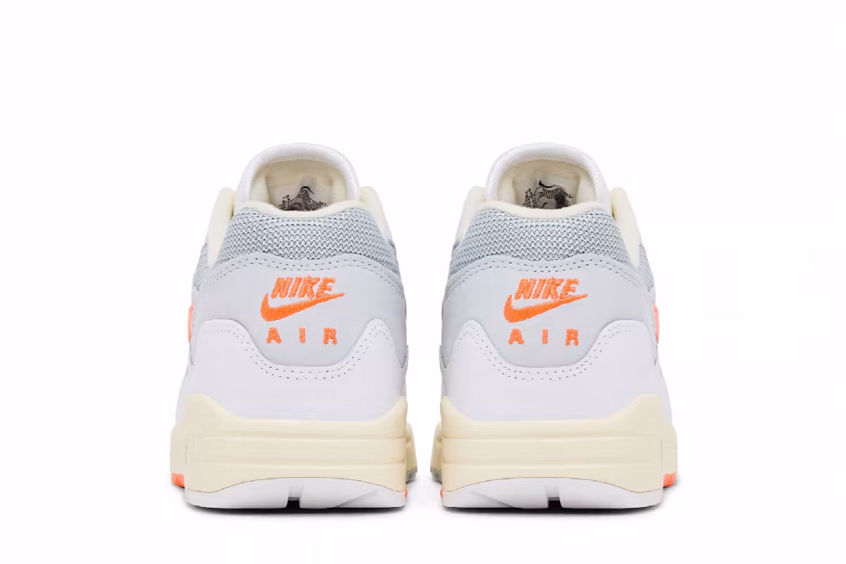 Patta x Nike Air Max 1 White Pure Platinum, view 7