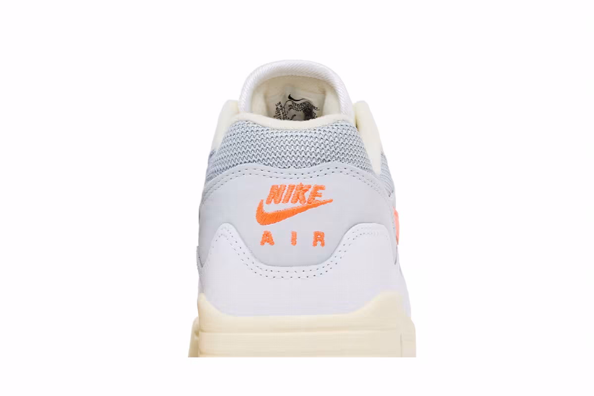 Patta x Nike Air Max 1 White Pure Platinum, view 8