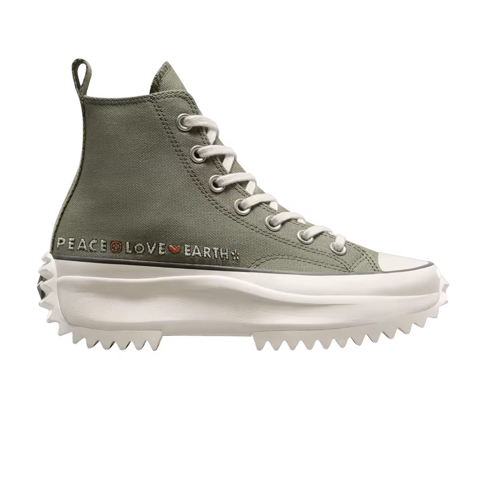 Converse Run Star Hike Platform High Peace, Love, Earth