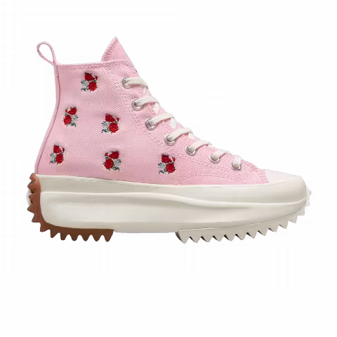 Converse Run Star Hike Platform High 'Embroidered Floral - Sunrise Pink'