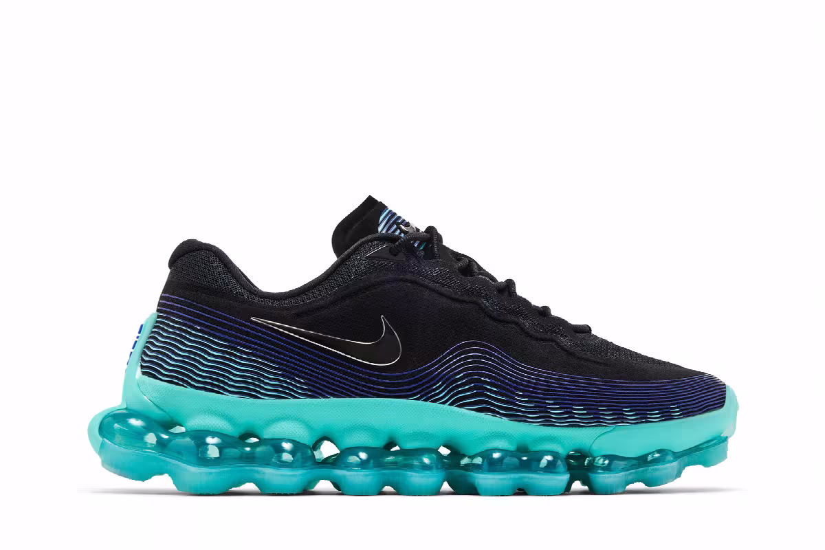 Nike Air Liquid Max Black Radiant Blue, view 2