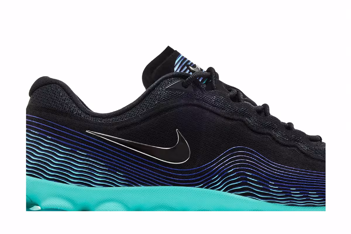 Nike Air Liquid Max Black Radiant Blue, view 3