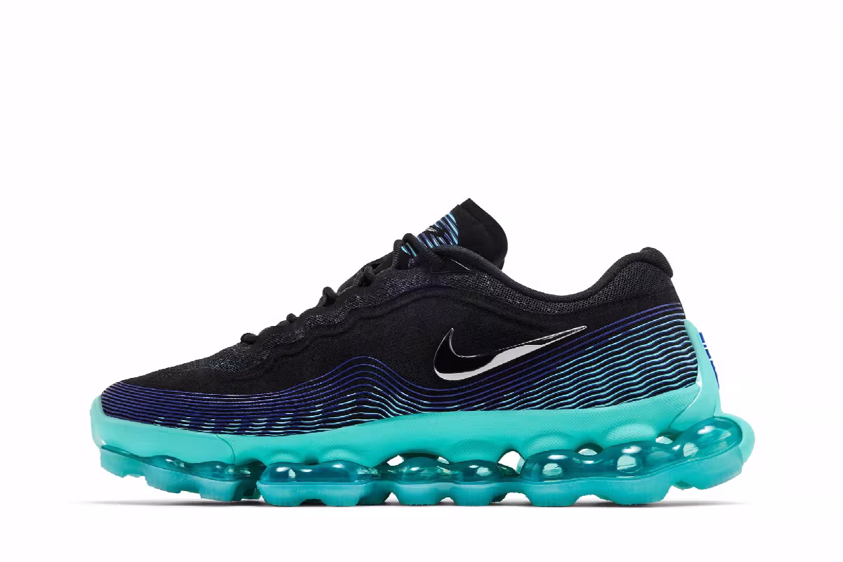 Nike Air Liquid Max Black Radiant Blue, view 4