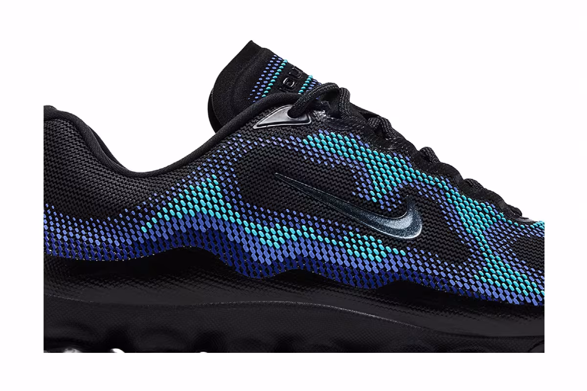 Nike Air Liquid Max Black Radiant Blue, view 3