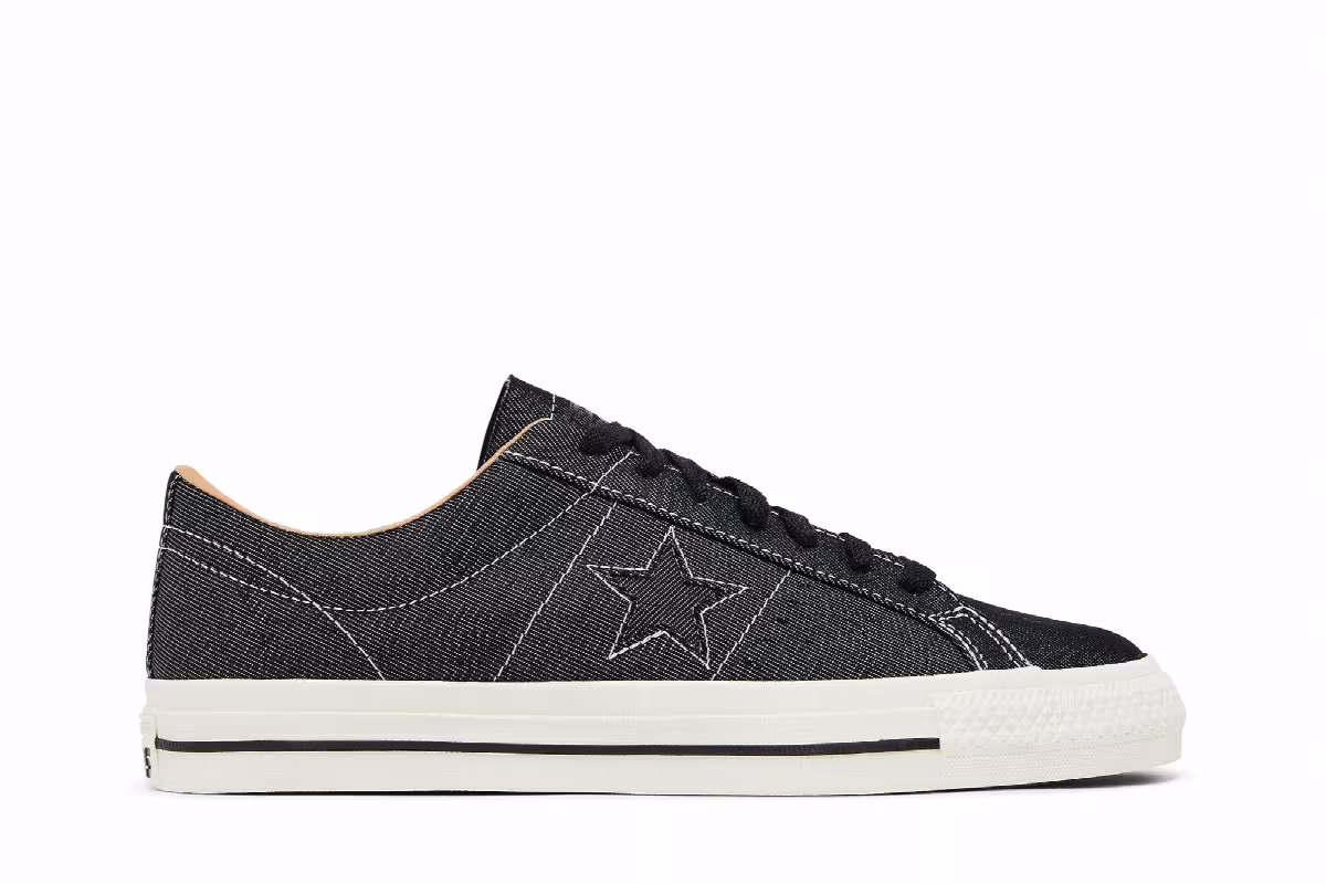 Converse One Star Pro Low Denim - Black, view 2