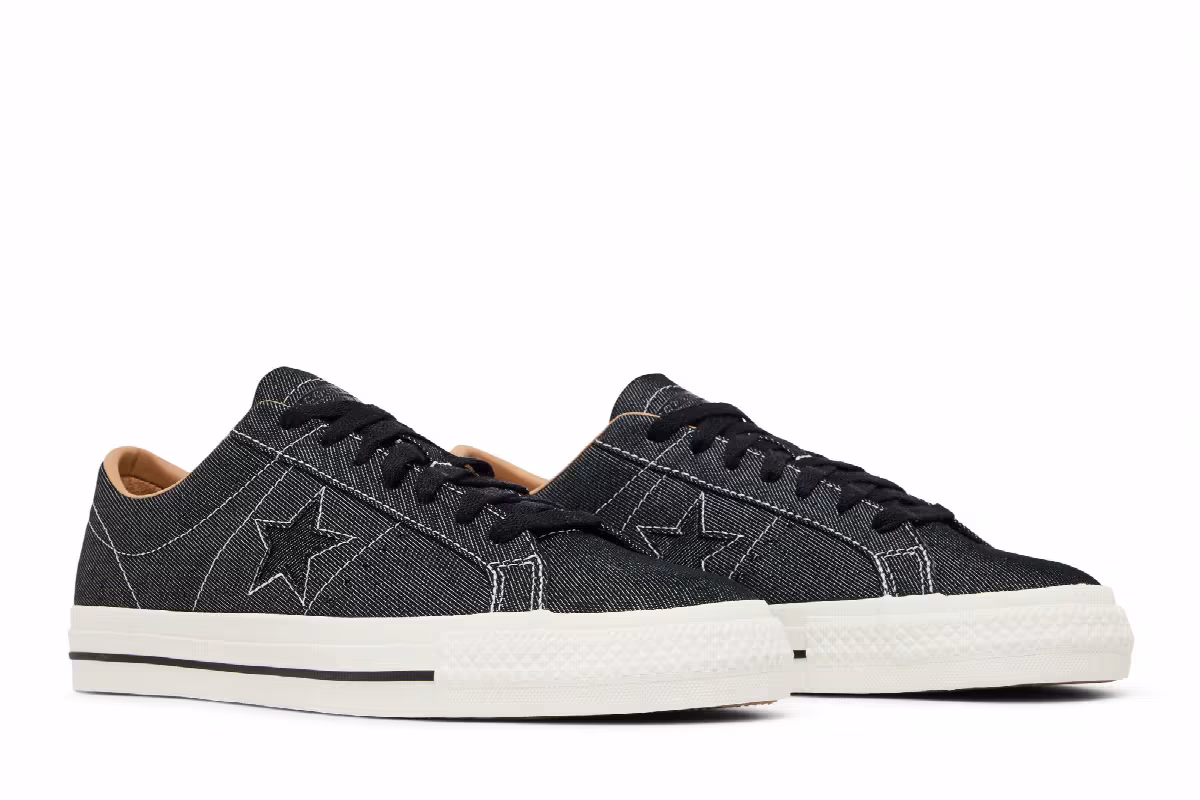 Converse One Star Pro Low Denim - Black, view 9