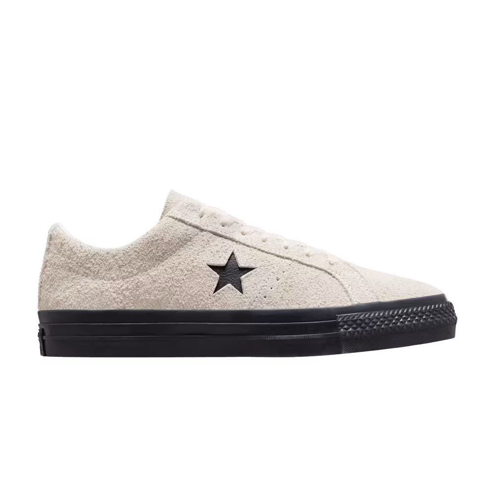 Converse One Star Pro Vintage Suede Low Egret Black