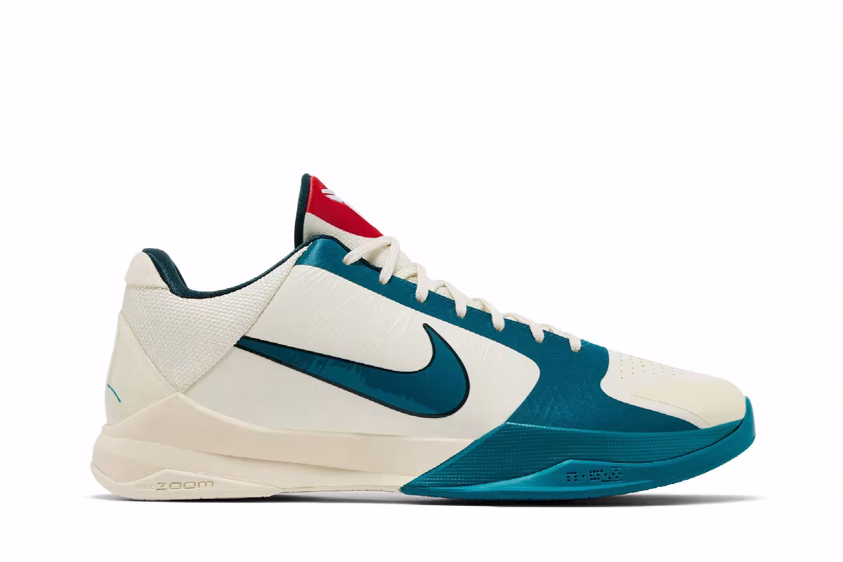 Caitlin Clark x Nike Kobe 5 Protro Coconut Milk Spruce, view 2