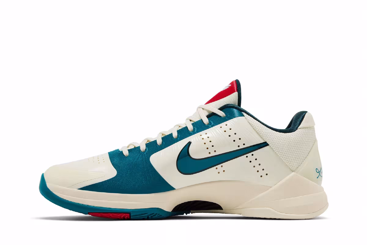 Caitlin Clark x Nike Kobe 5 Protro Coconut Milk Spruce, view 4