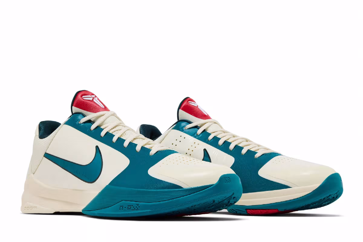Caitlin Clark x Nike Kobe 5 Protro Coconut Milk Spruce, view 9
