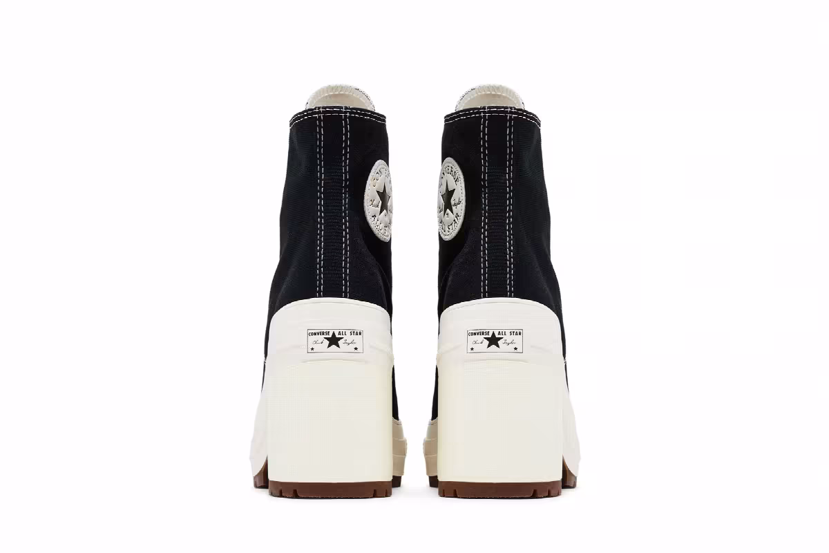 Converse Chuck 70 De Luxe Heel High Black Egret, view 7