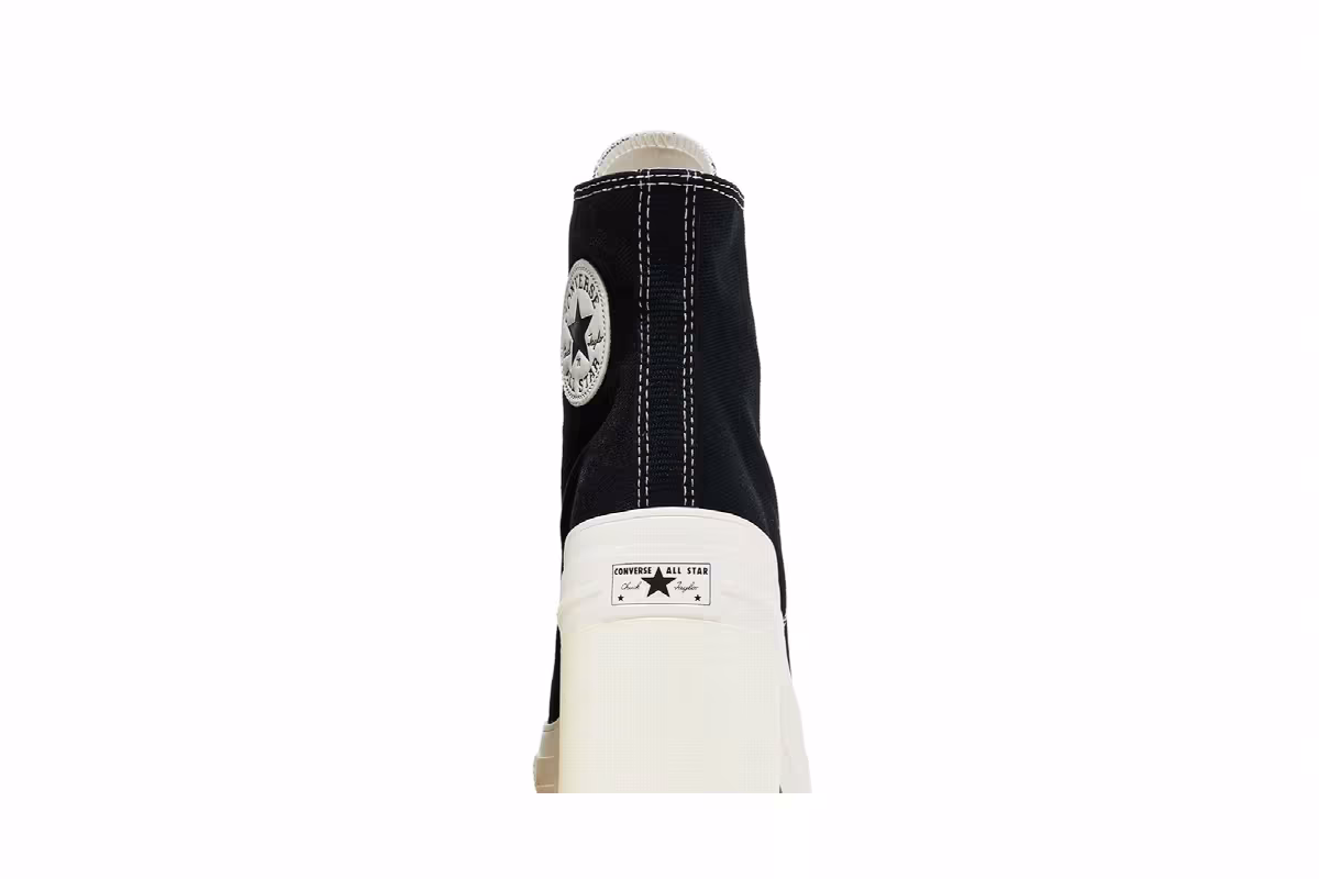 Converse Chuck 70 De Luxe Heel High Black Egret, view 8