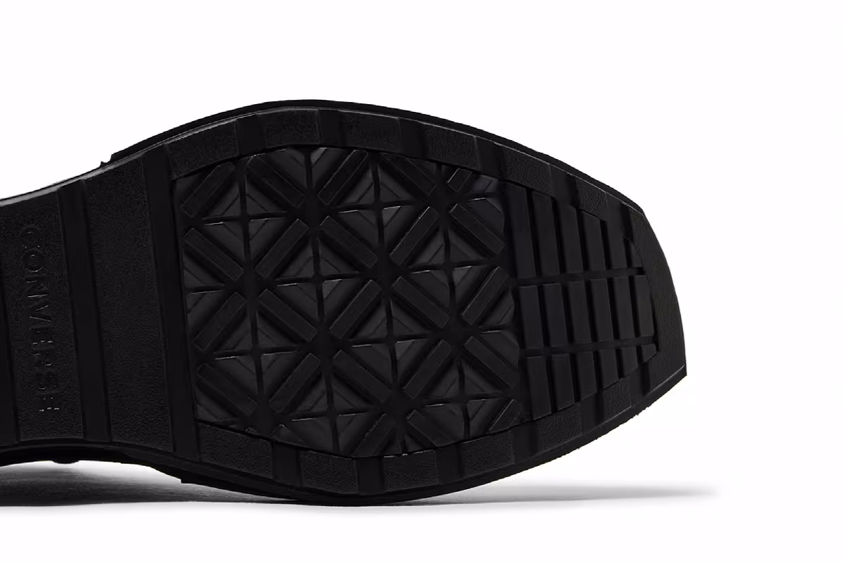 Martine Ali x Converse Women's Chuck 70 De Luxe Wedge Triple Black, view 6