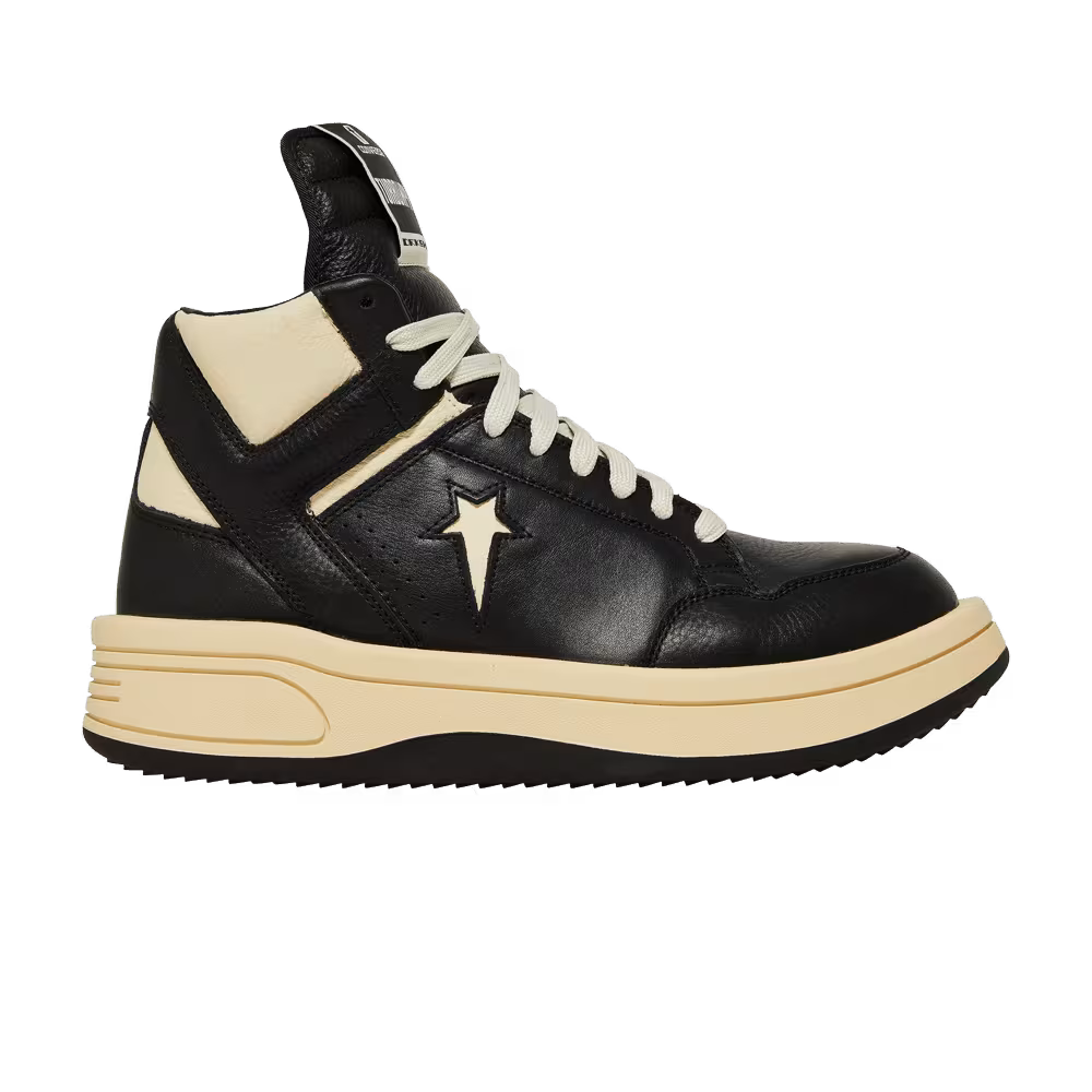 Rick Owens x Converse DRKSHDW TURBOWPN Mid Black Cloud Cream