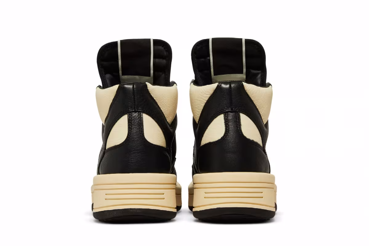 Rick Owens x Converse DRKSHDW TURBOWPN Mid Black Cloud Cream, view 7