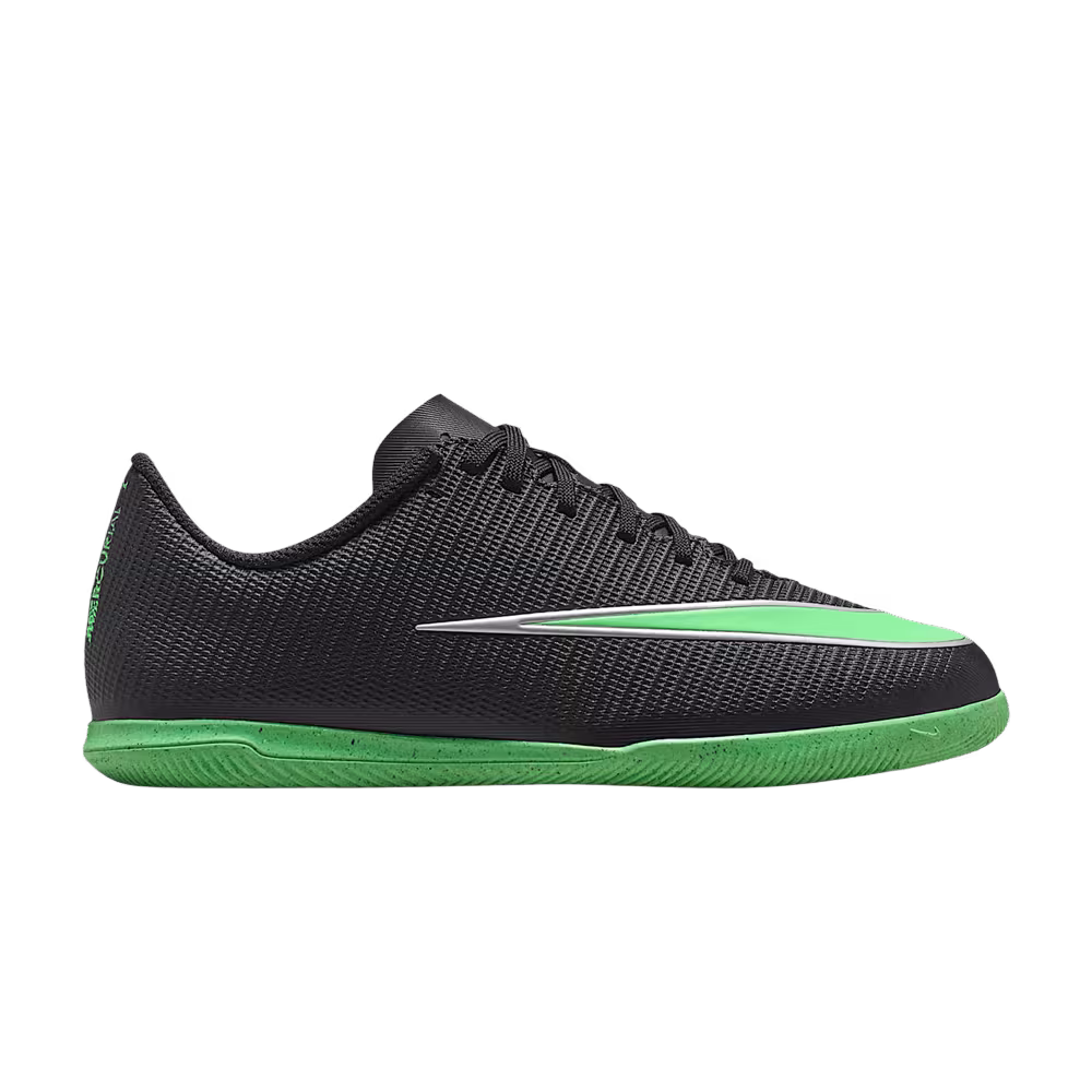 Nike Jr. Mercurial Vapor 17 Club IC Low GS Black Illusion Green