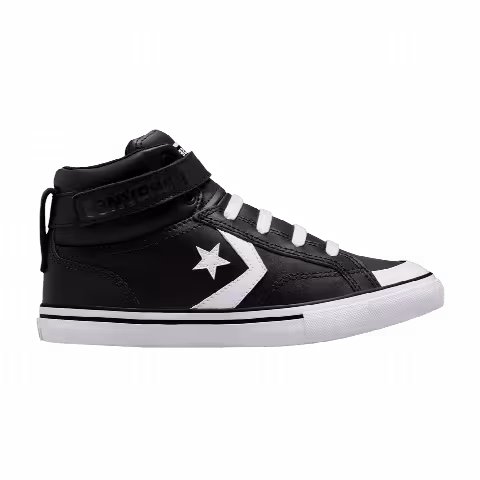 Converse Pro Blaze Strap Leather High GS 'Black White'