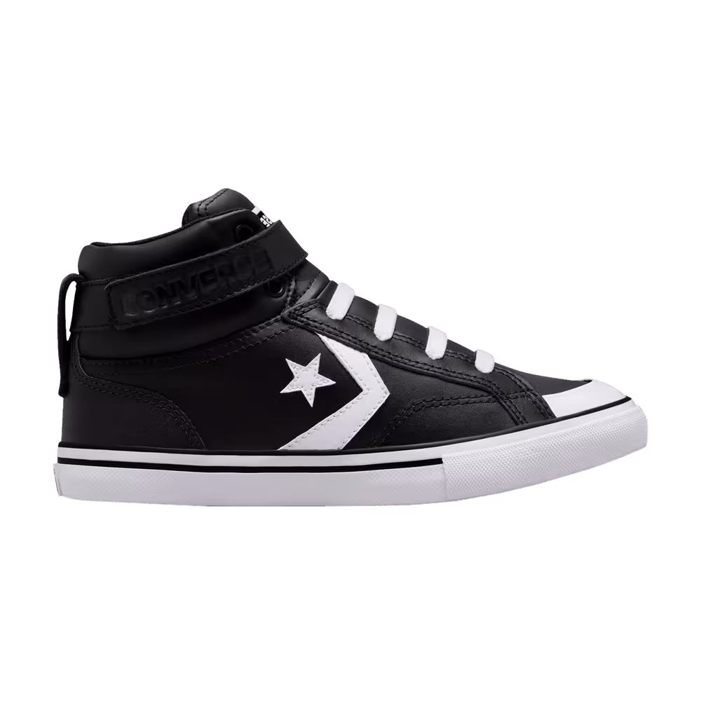 Converse Pro Blaze Strap Leather High GS Black White