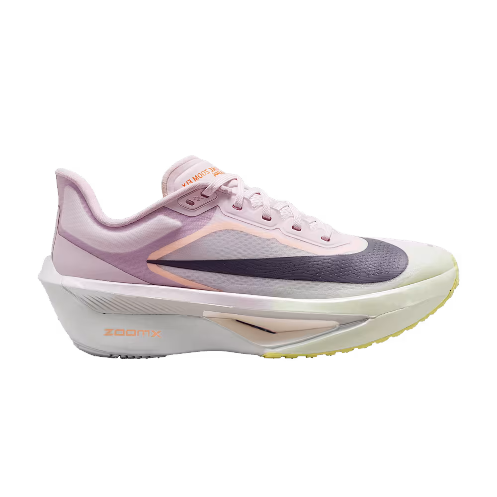Nike Women's Zoom Fly 6 Road Racing Bleached Lilac Volt Tint Hyper Crimson Purple Dynasty