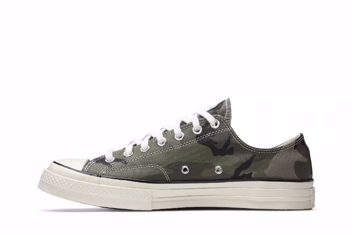 Carhartt WIP x Converse Chuck 70 Low Green Camo, view 4