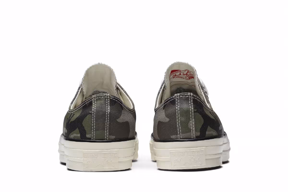 Carhartt WIP x Converse Chuck 70 Low Green Camo, view 7