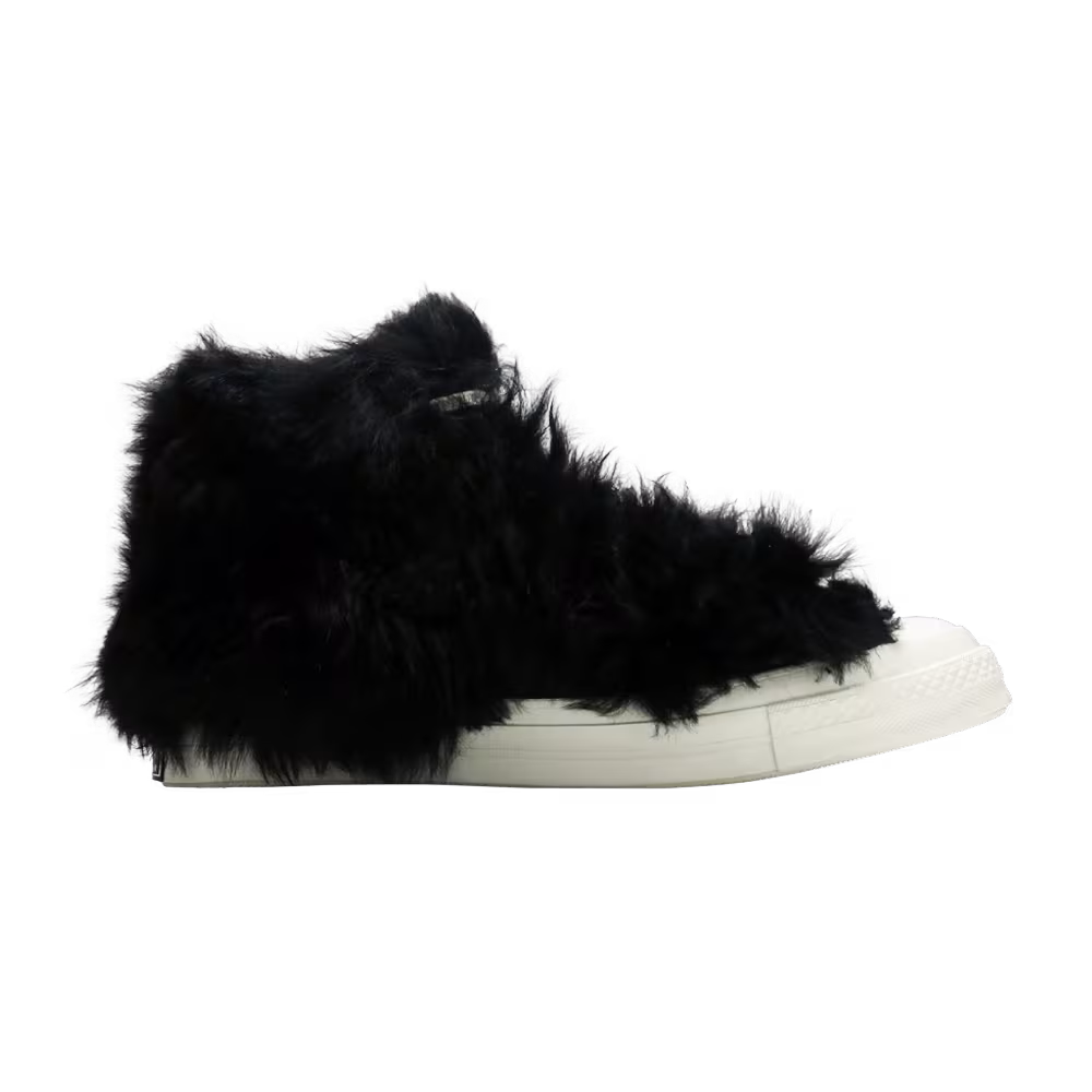 AMBUSH x Converse Chuck 70 High Fuzzy - Black Egret