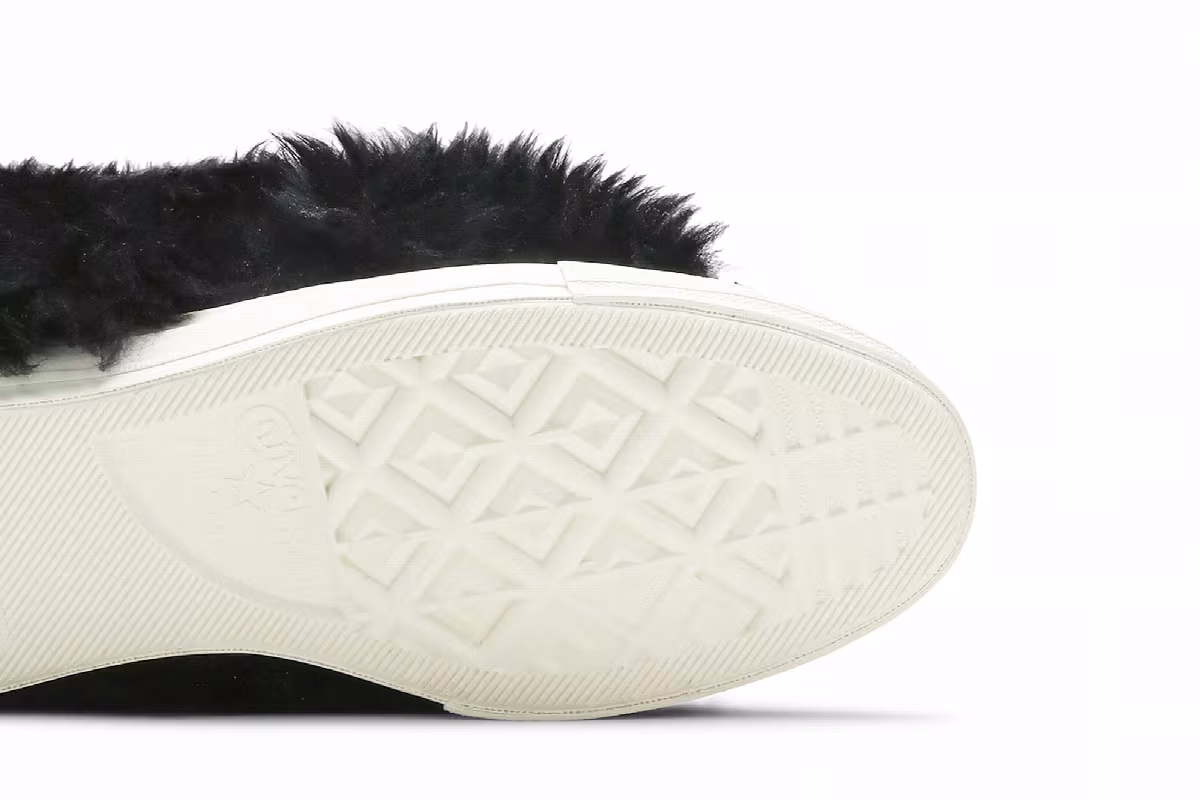 AMBUSH x Converse Chuck 70 High Fuzzy - Black Egret, view 6