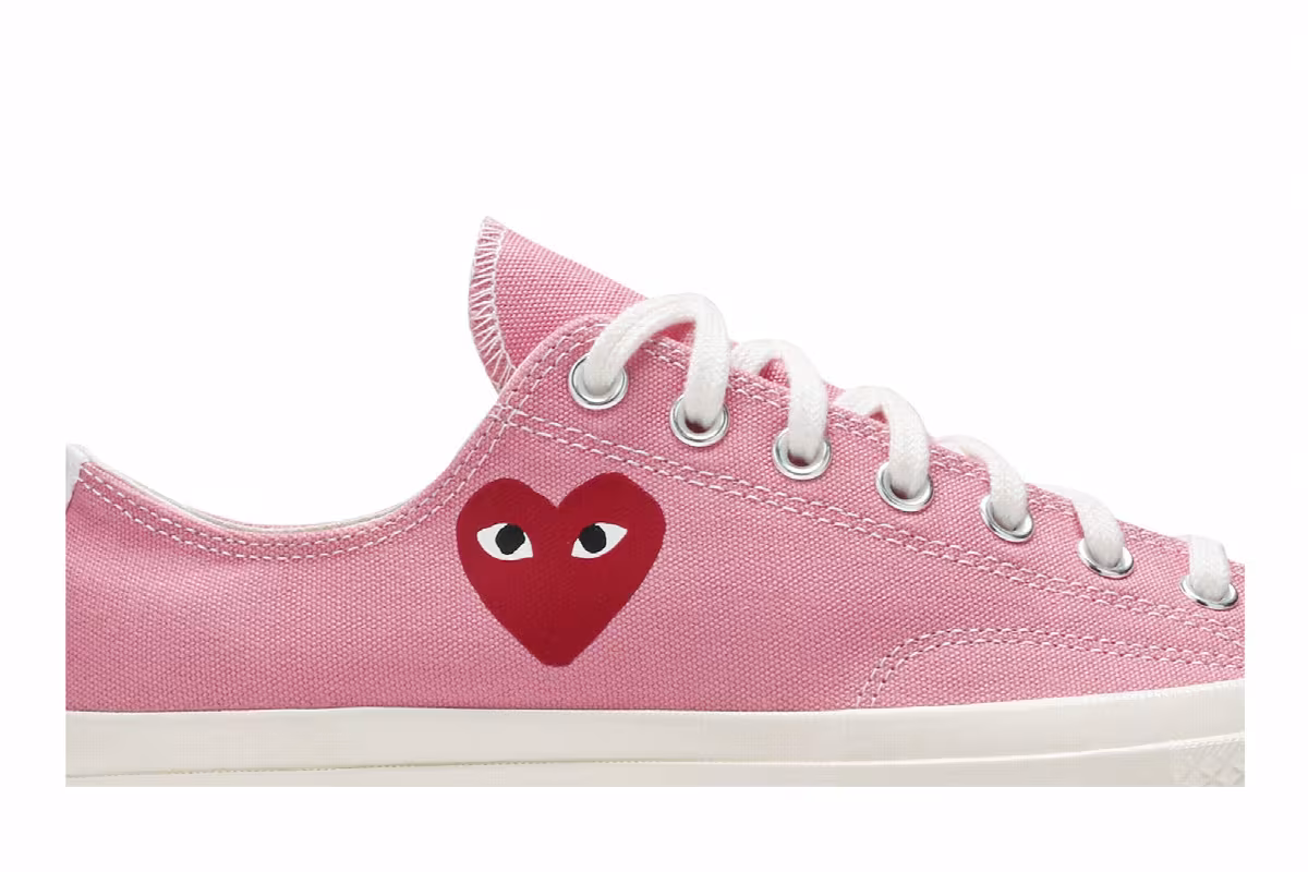 Comme des Garçons PLAY x Converse Chuck 70 Low Bright Pink, view 3