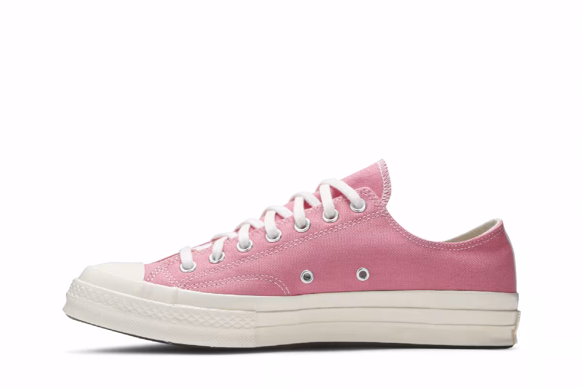 Comme des Garçons PLAY x Converse Chuck 70 Low Bright Pink, view 4