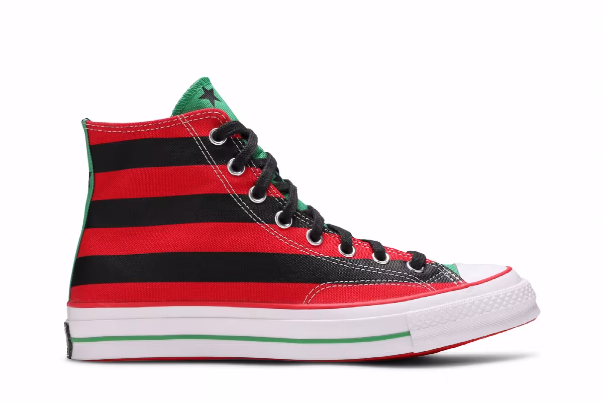 Denim Tears x Converse Chuck 70 High Pan-African Flag, view 2