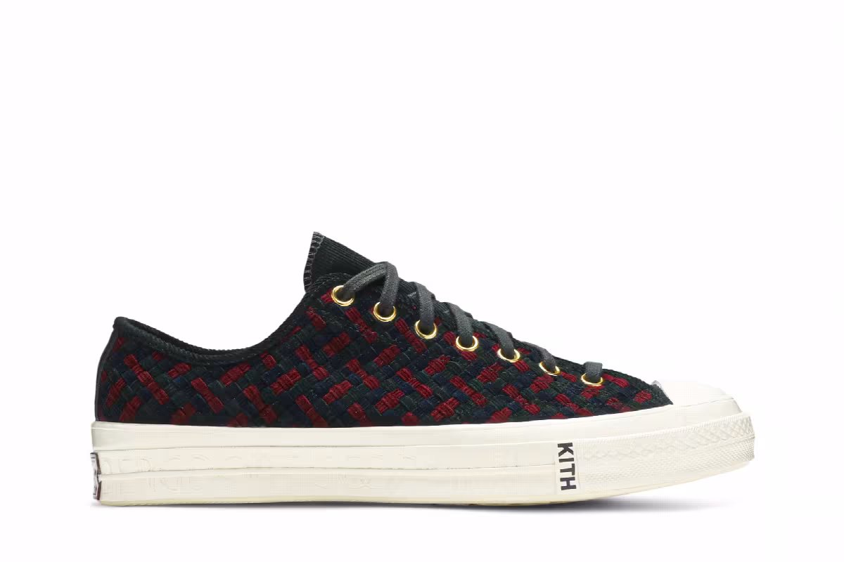 Kith x Bergdorf Goodman x Converse Chuck 70 Low Multi Woven, view 2