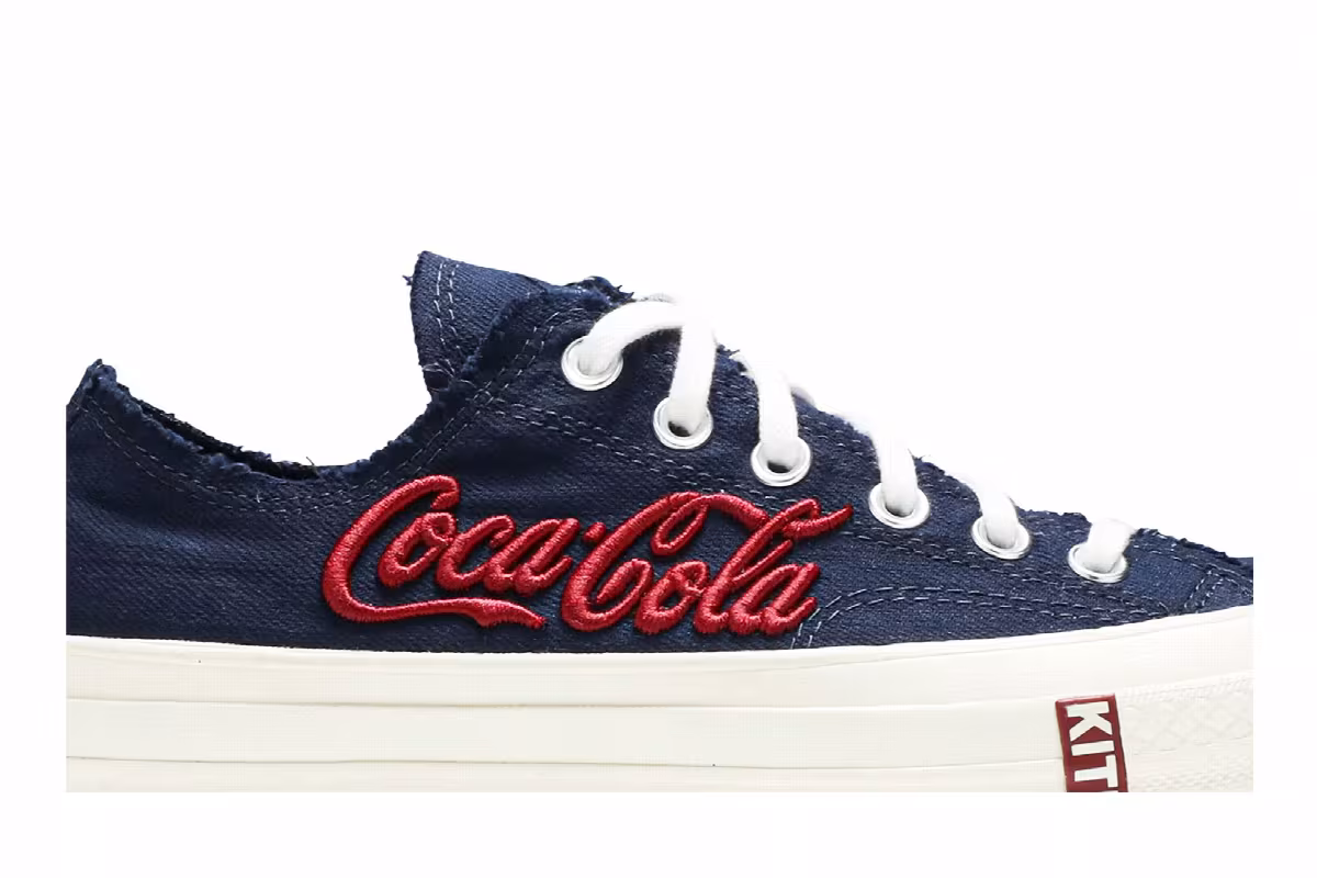 Kith x Coca-Cola x Converse Chuck 70 Low Navy, view 3