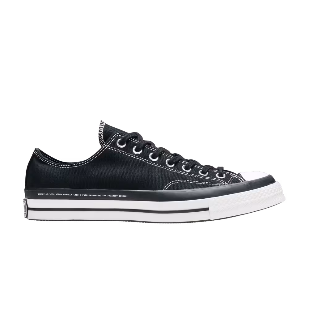Fragment Design x Moncler x Converse Chuck 70 Low Black