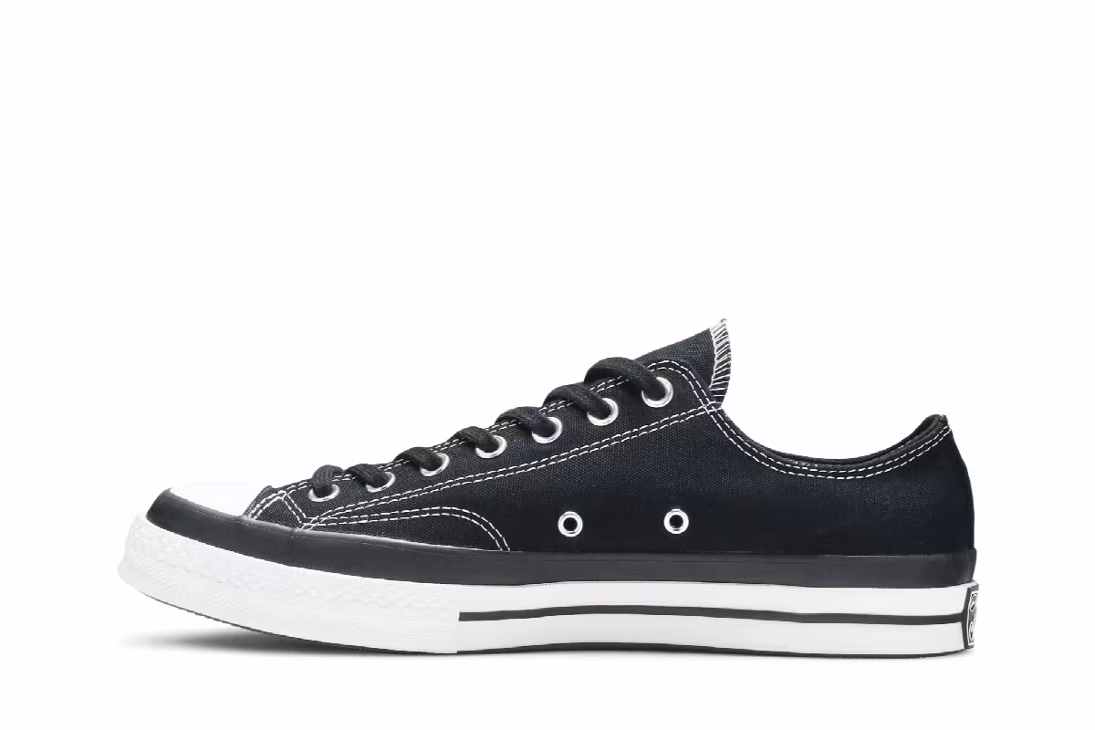 Fragment Design x Moncler x Converse Chuck 70 Low Black, view 4