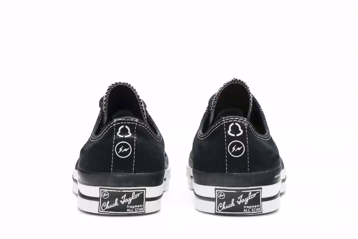 Fragment Design x Moncler x Converse Chuck 70 Low Black, view 7
