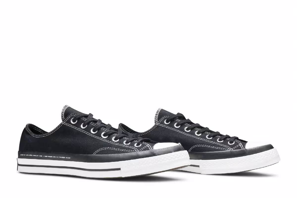 Fragment Design x Moncler x Converse Chuck 70 Low Black, view 9