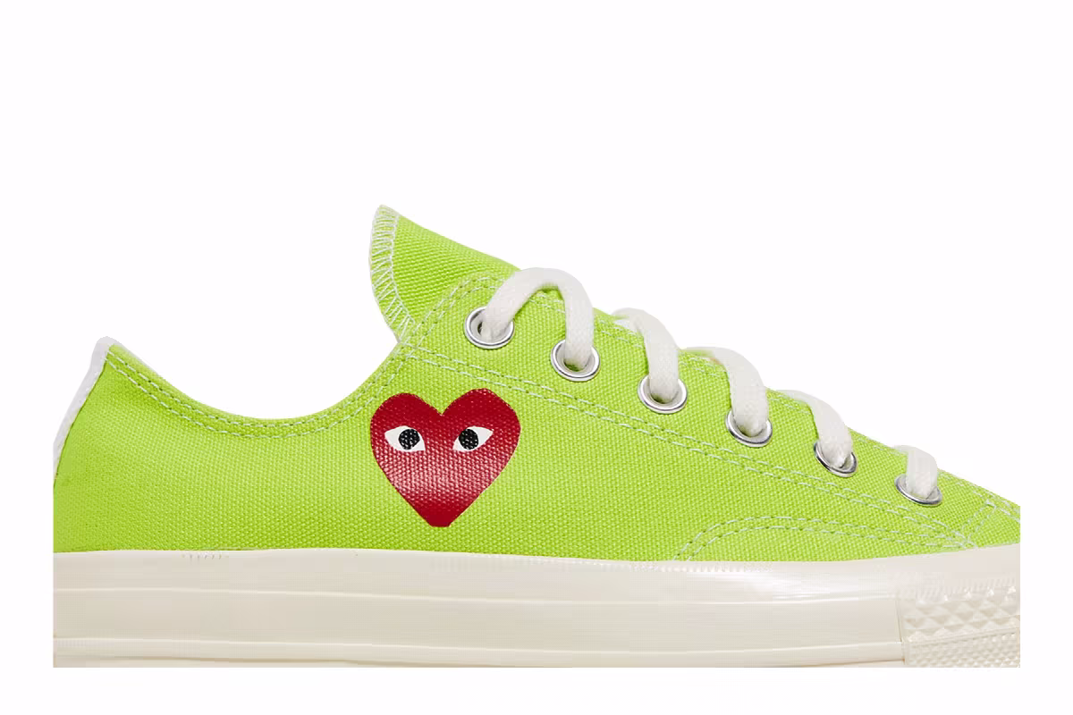 Comme des Garçons PLAY x Converse Chuck 70 Low Bright Green, view 3