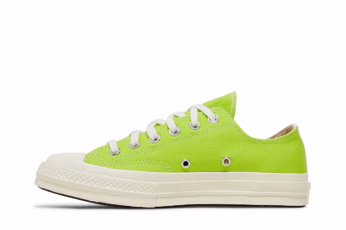 Comme des Garçons PLAY x Converse Chuck 70 Low Bright Green, view 4