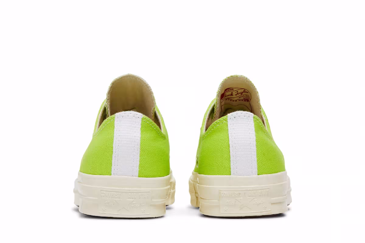 Comme des Garçons PLAY x Converse Chuck 70 Low Bright Green, view 7