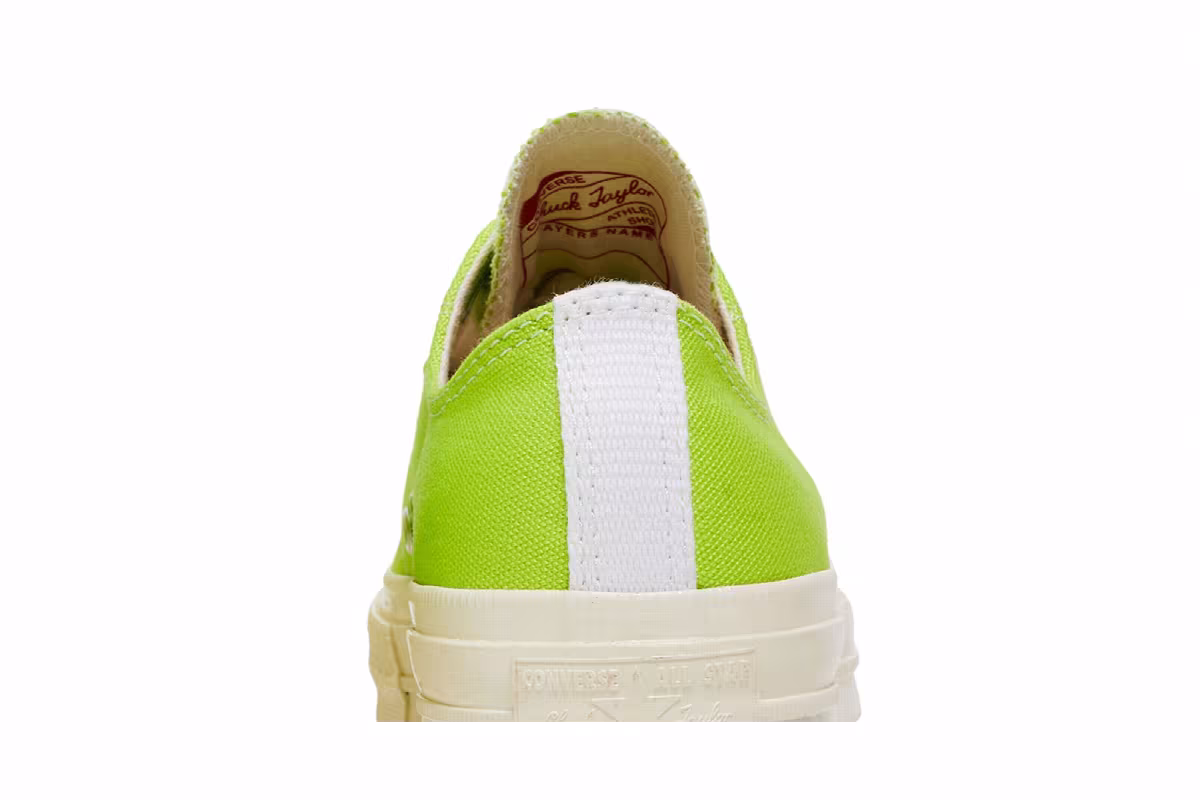 Comme des Garçons PLAY x Converse Chuck 70 Low Bright Green, view 8