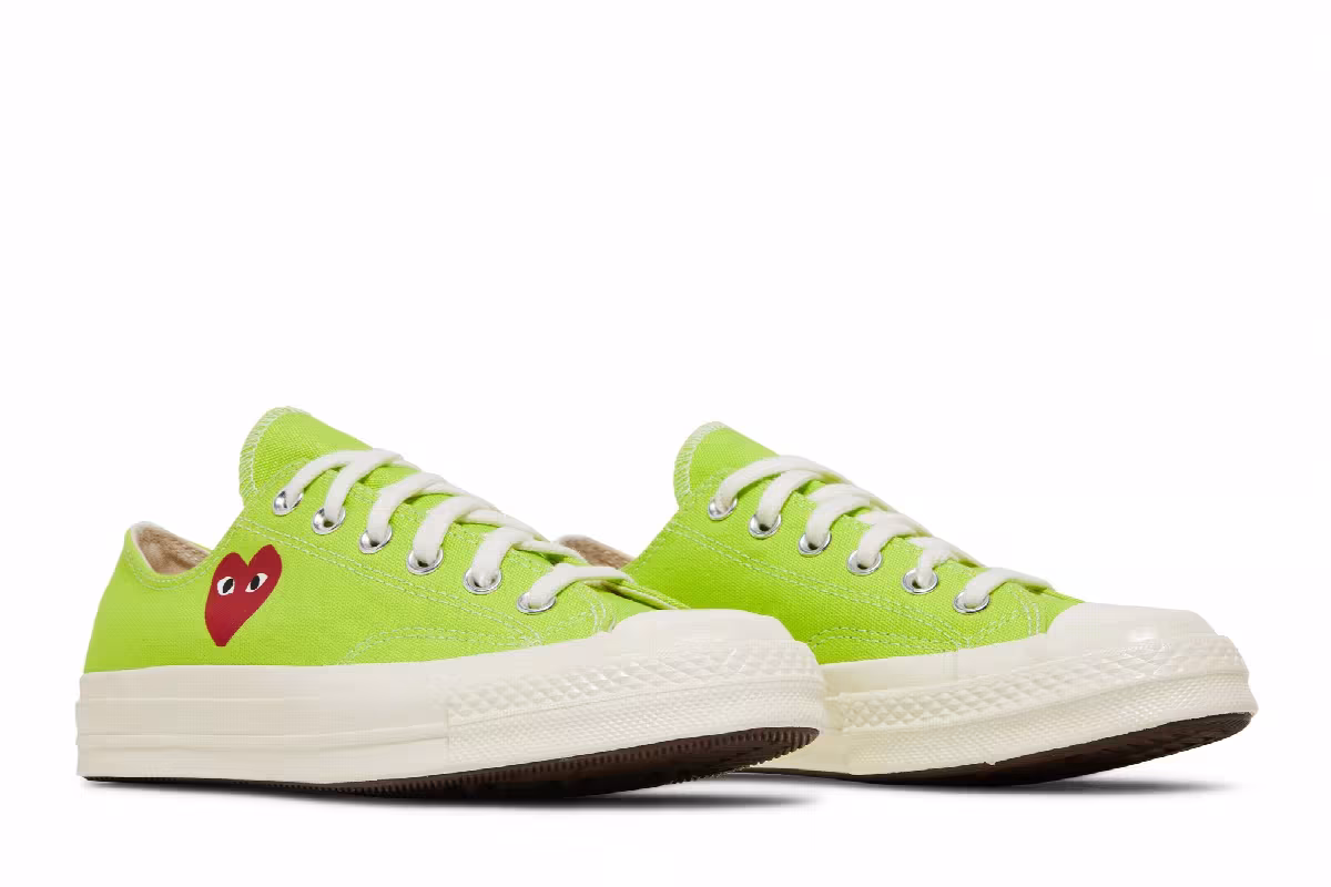Comme des Garçons PLAY x Converse Chuck 70 Low Bright Green, view 9