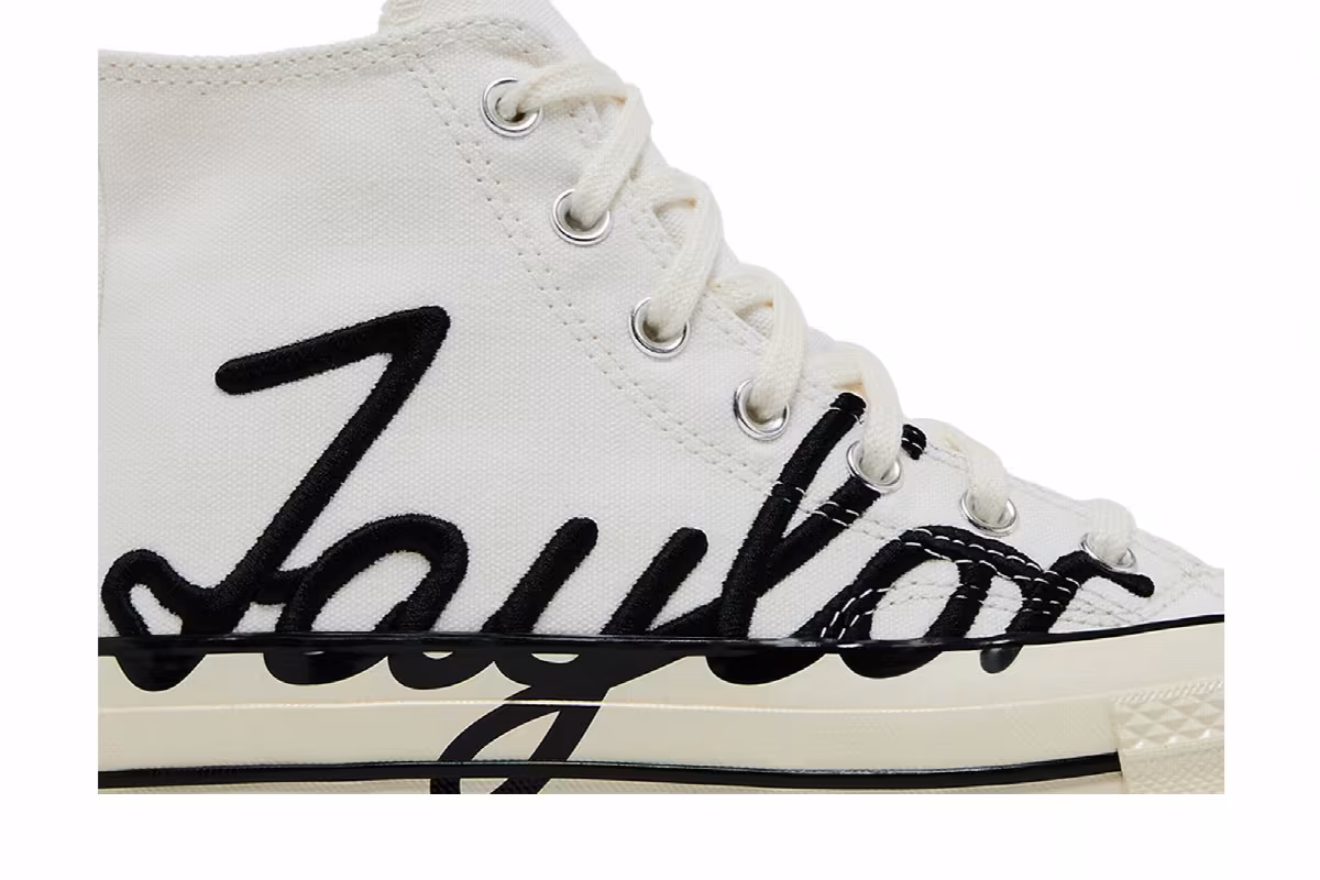 Converse Chuck 70 High Scripted Signature Print - White Egret, view 3