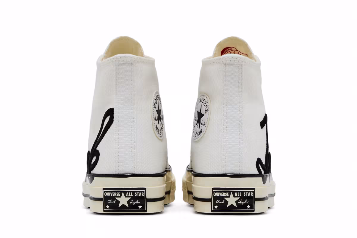 Converse Chuck 70 High Scripted Signature Print - White Egret, view 7