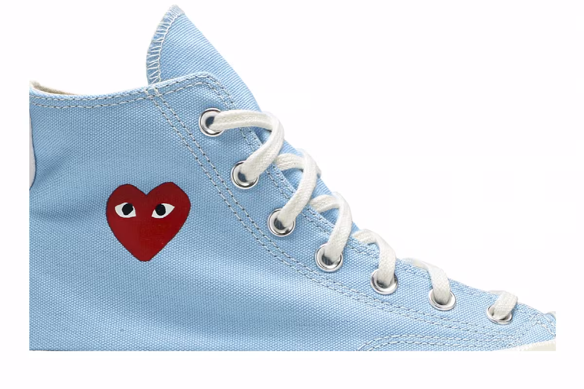 Comme des Garçons PLAY x Converse Chuck 70 High Bright Blue, view 3