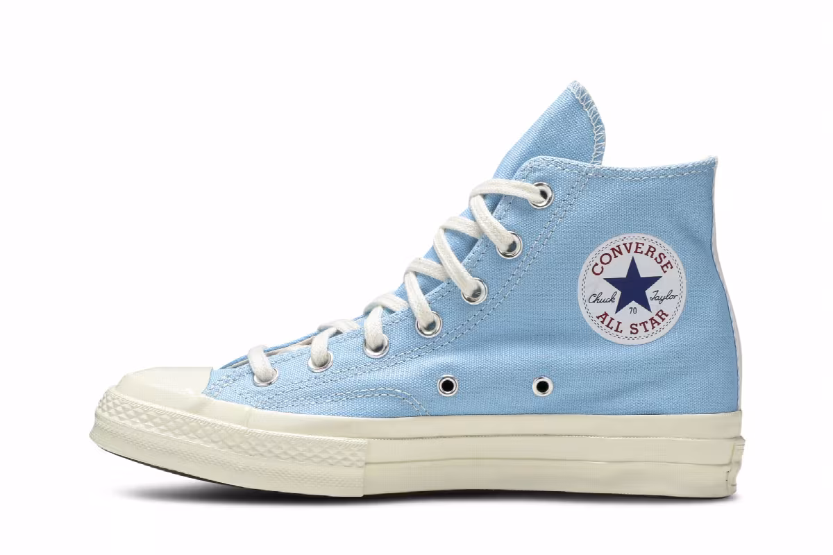 Comme des Garçons PLAY x Converse Chuck 70 High Bright Blue, view 4