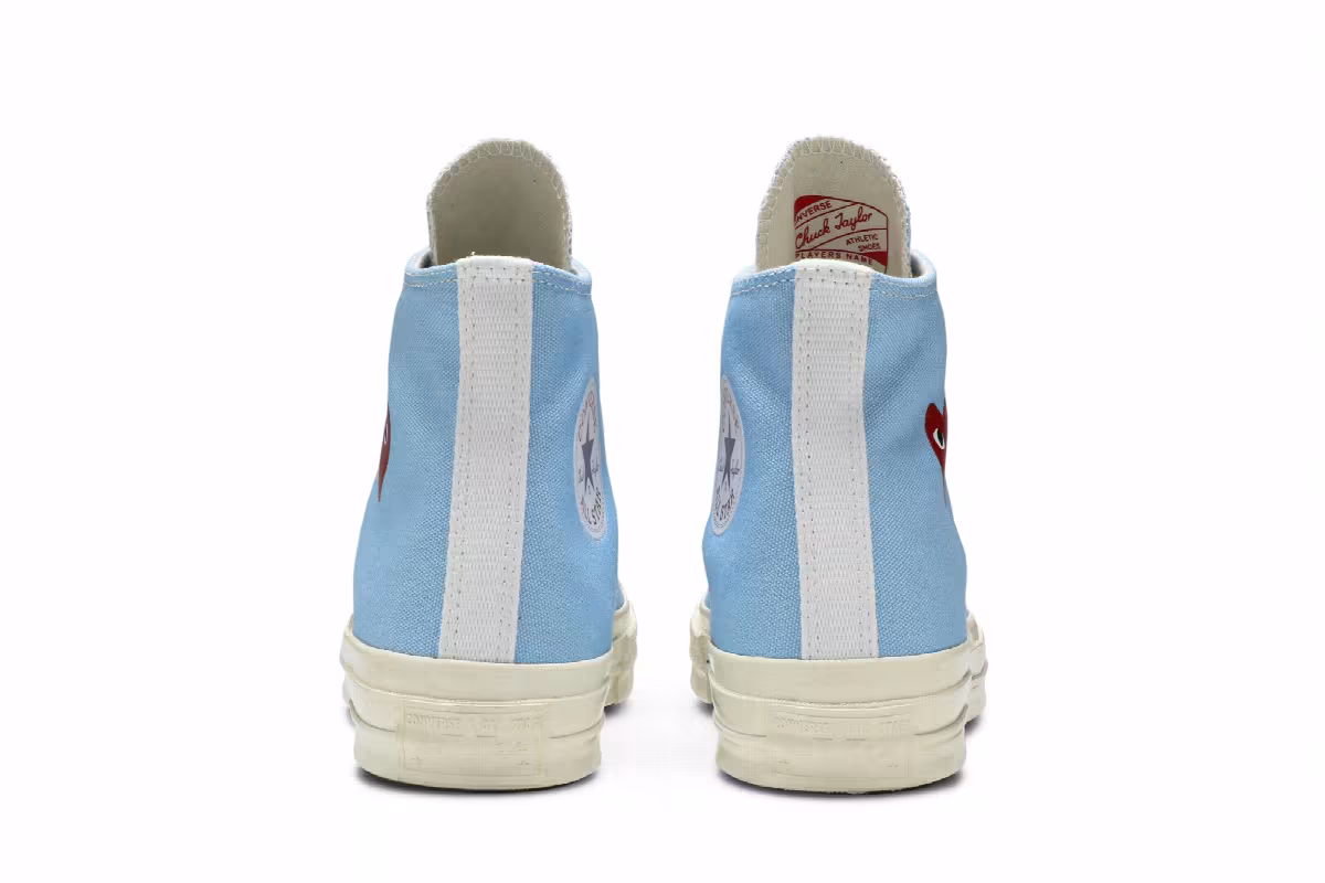 Comme des Garçons PLAY x Converse Chuck 70 High Bright Blue, view 7
