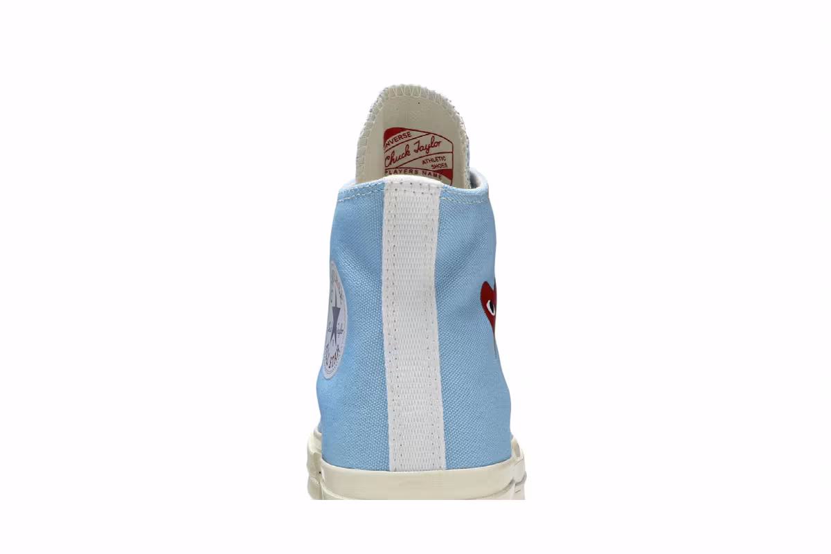 Comme des Garçons PLAY x Converse Chuck 70 High Bright Blue, view 8