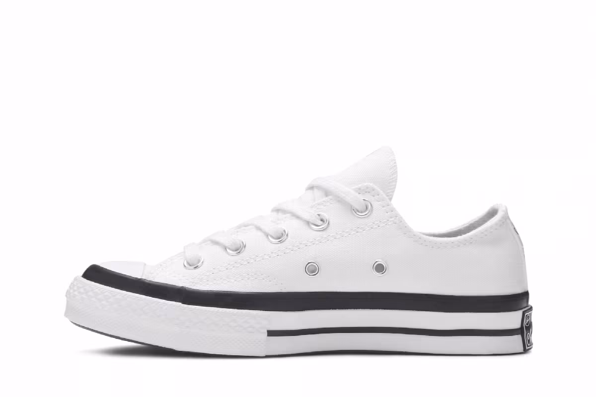 Fragment Design x Moncler x Converse Chuck 70 Low White, view 4
