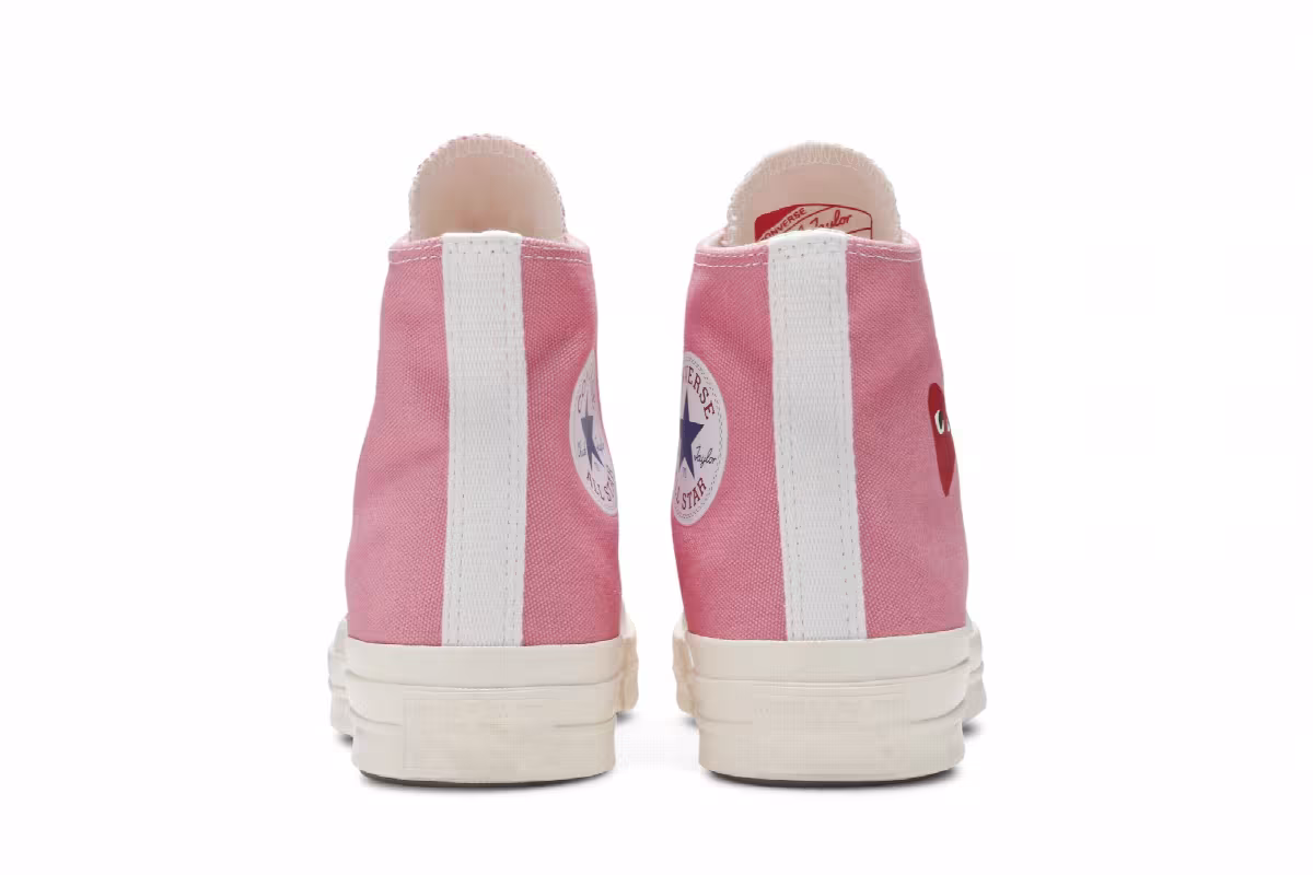 Comme des Garçons PLAY x Converse Chuck 70 High Bright Pink, view 7